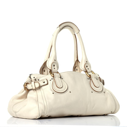 Chloe Calfskin Medium Paddington Satchel Off White 3 of 9