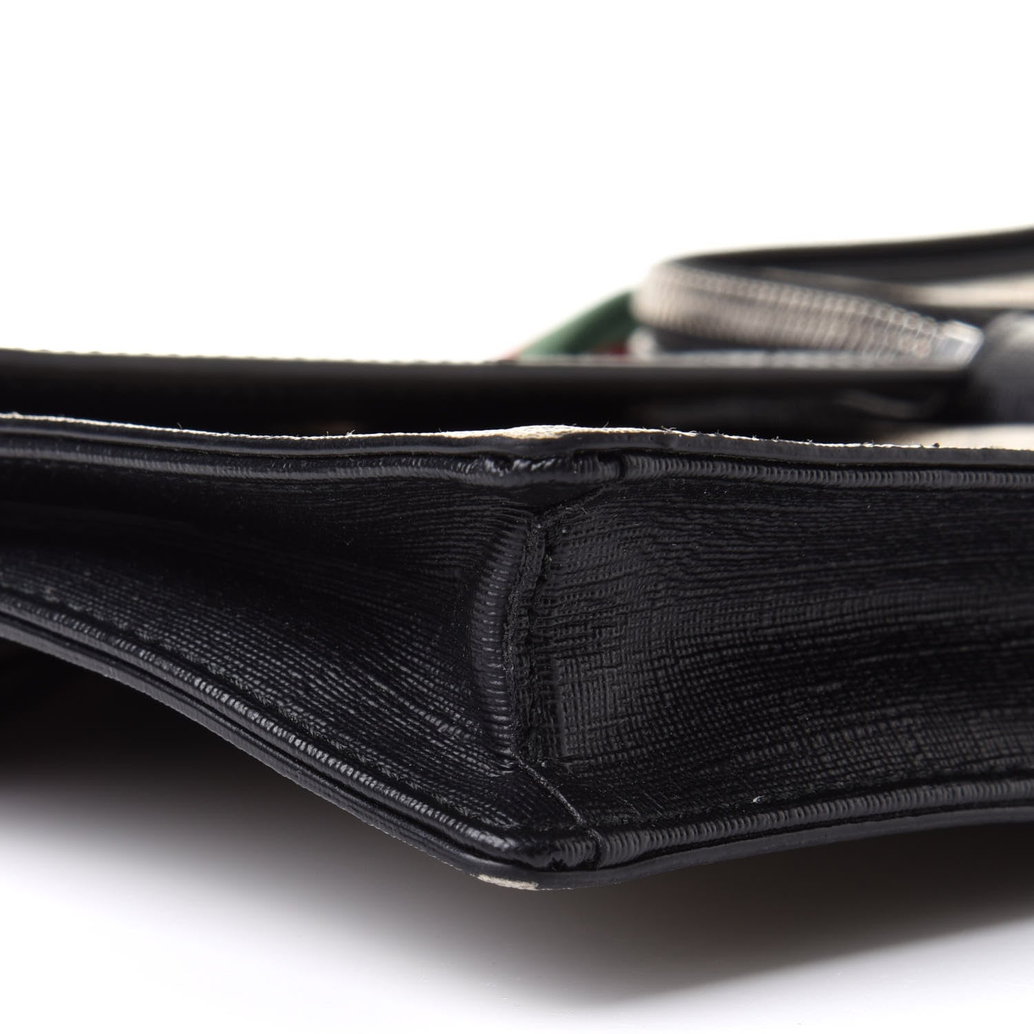 Gucci GG Supreme Monogram Web Belt Bag Black 8 of 9