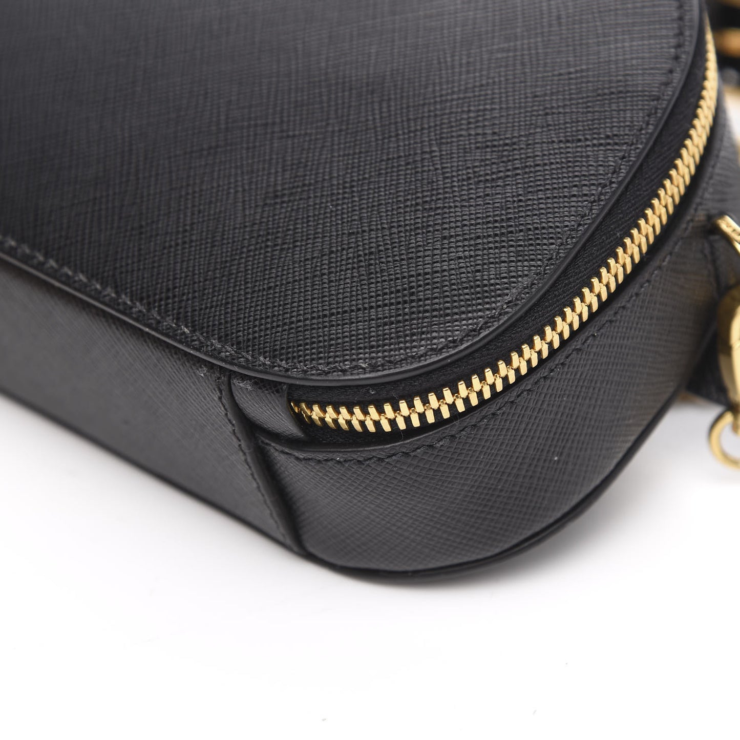 Saffiano Lux Odette Belt Bag Black