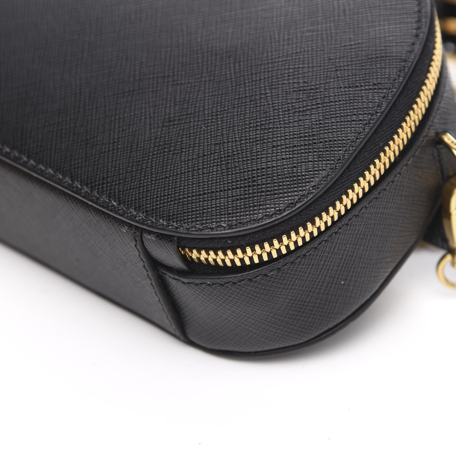 Prada Saffiano Lux Odette Belt Bag Black 8 of 9
