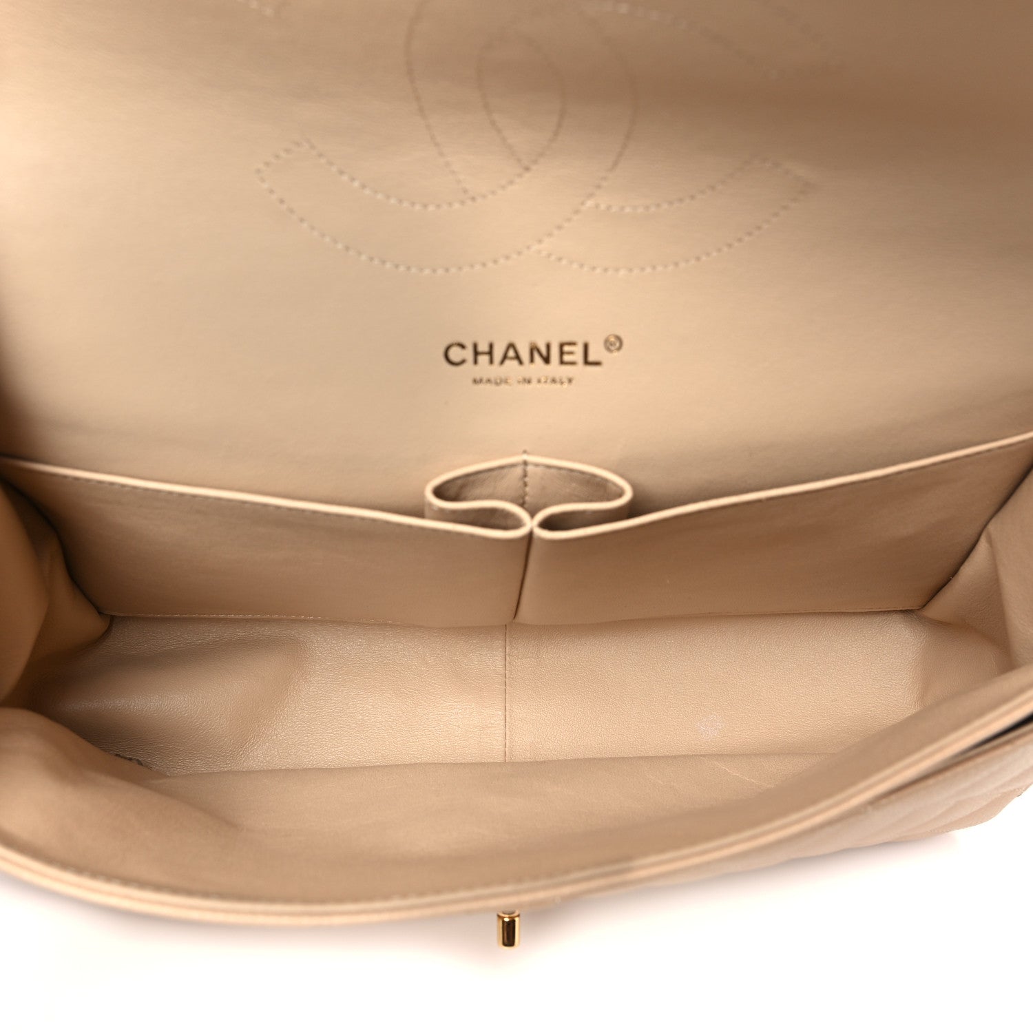 Chanel Caviar Quilted Jumbo Double Flap Beige 5 of 11