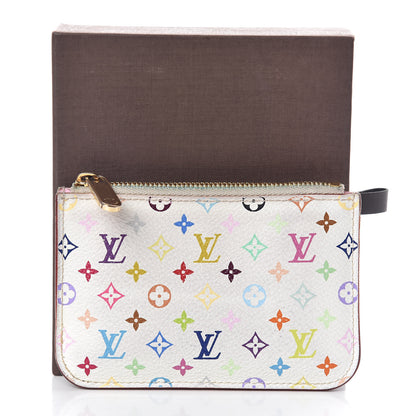 Louis Vuitton Monogram Multicolor Key Pouch White Litchi 8 of 8