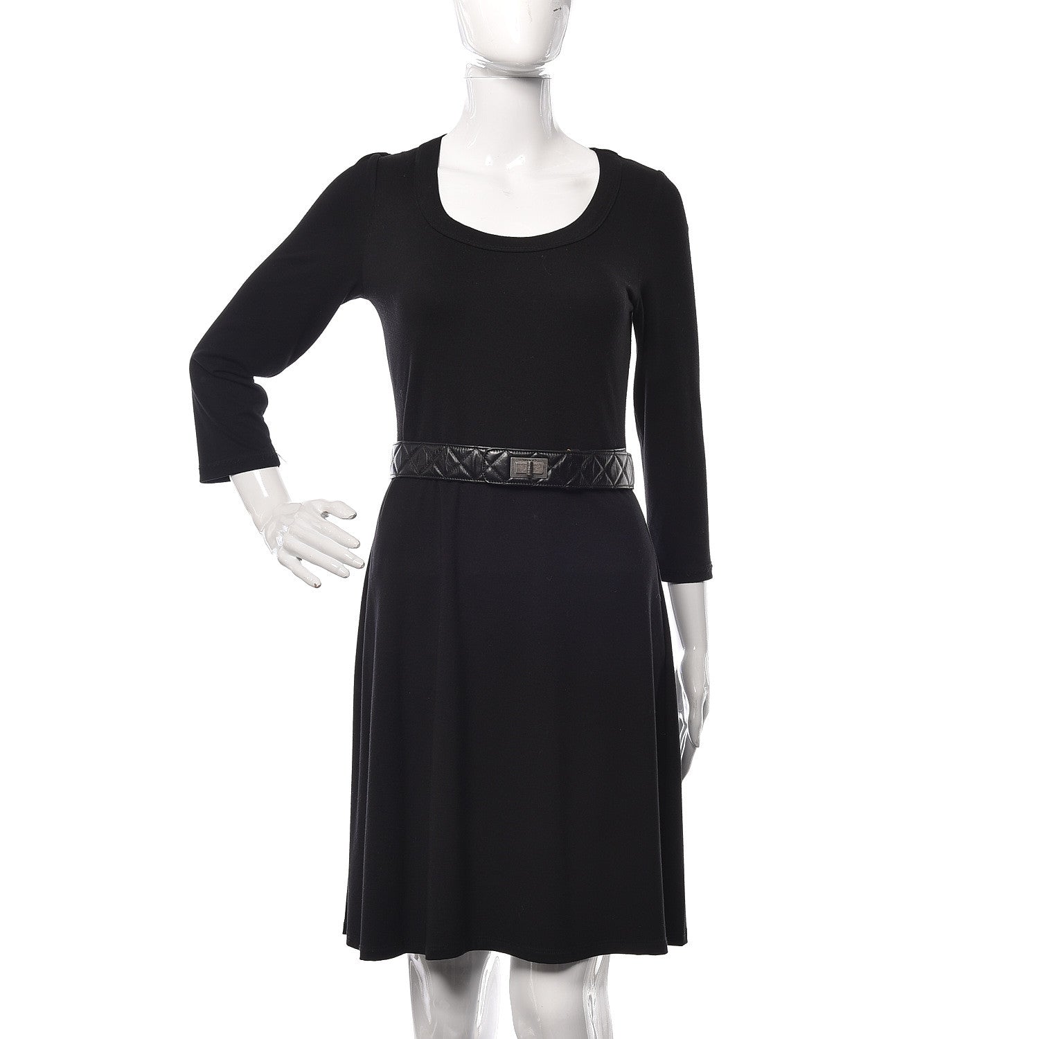 Chanel Aged Calfskin Quilted Reissue Belt 75 30 Black 2 of 11