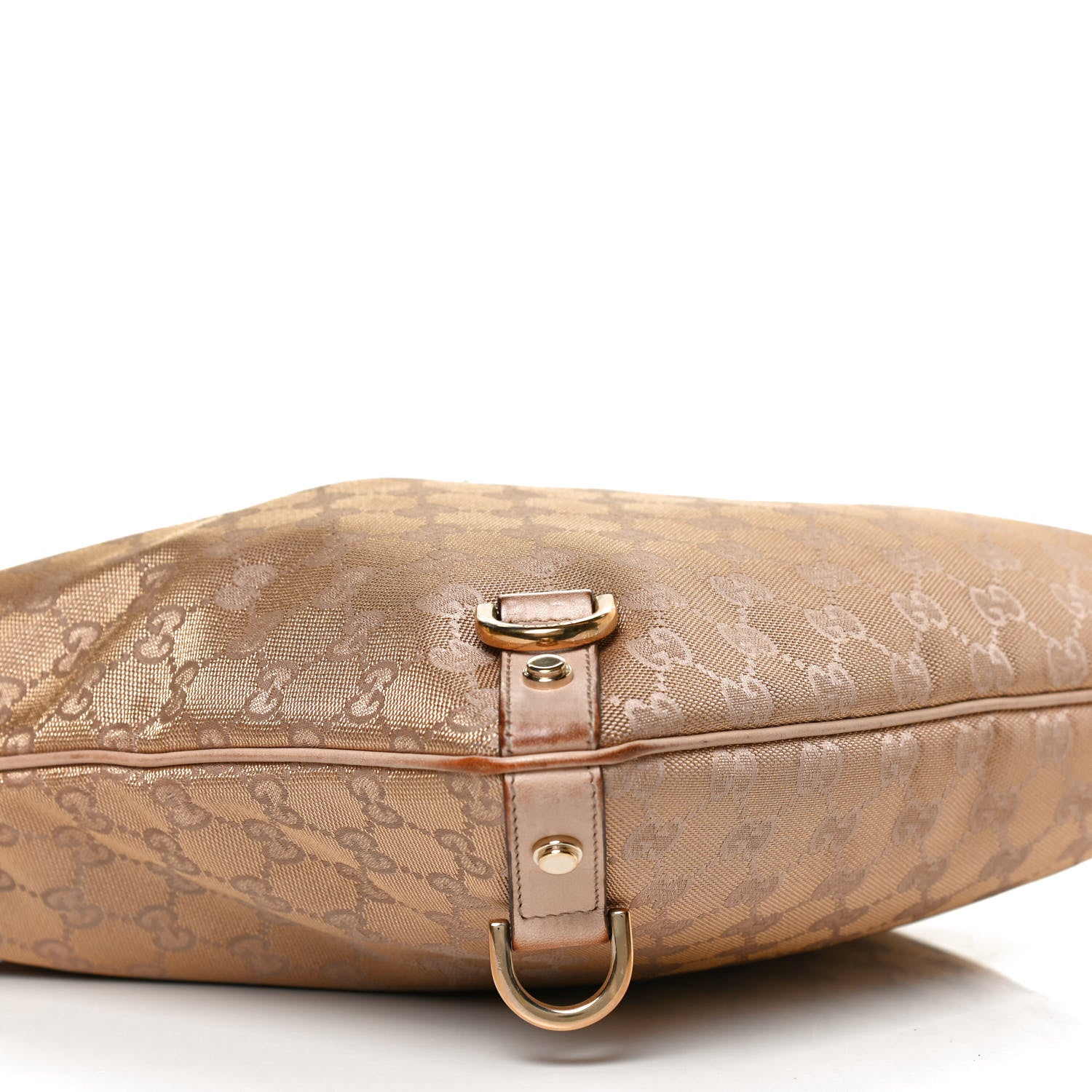 Gucci Metallic Canvas Monogram Abbey Messenger Bag 10 of 11