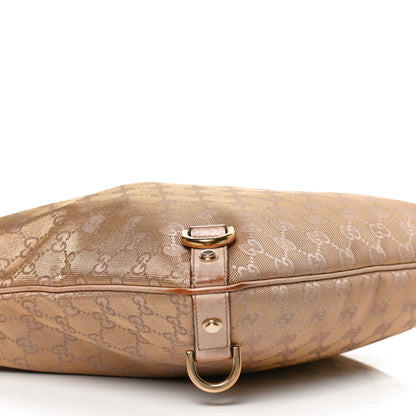 Gucci Metallic Canvas Monogram Abbey Messenger Bag 10 of 11