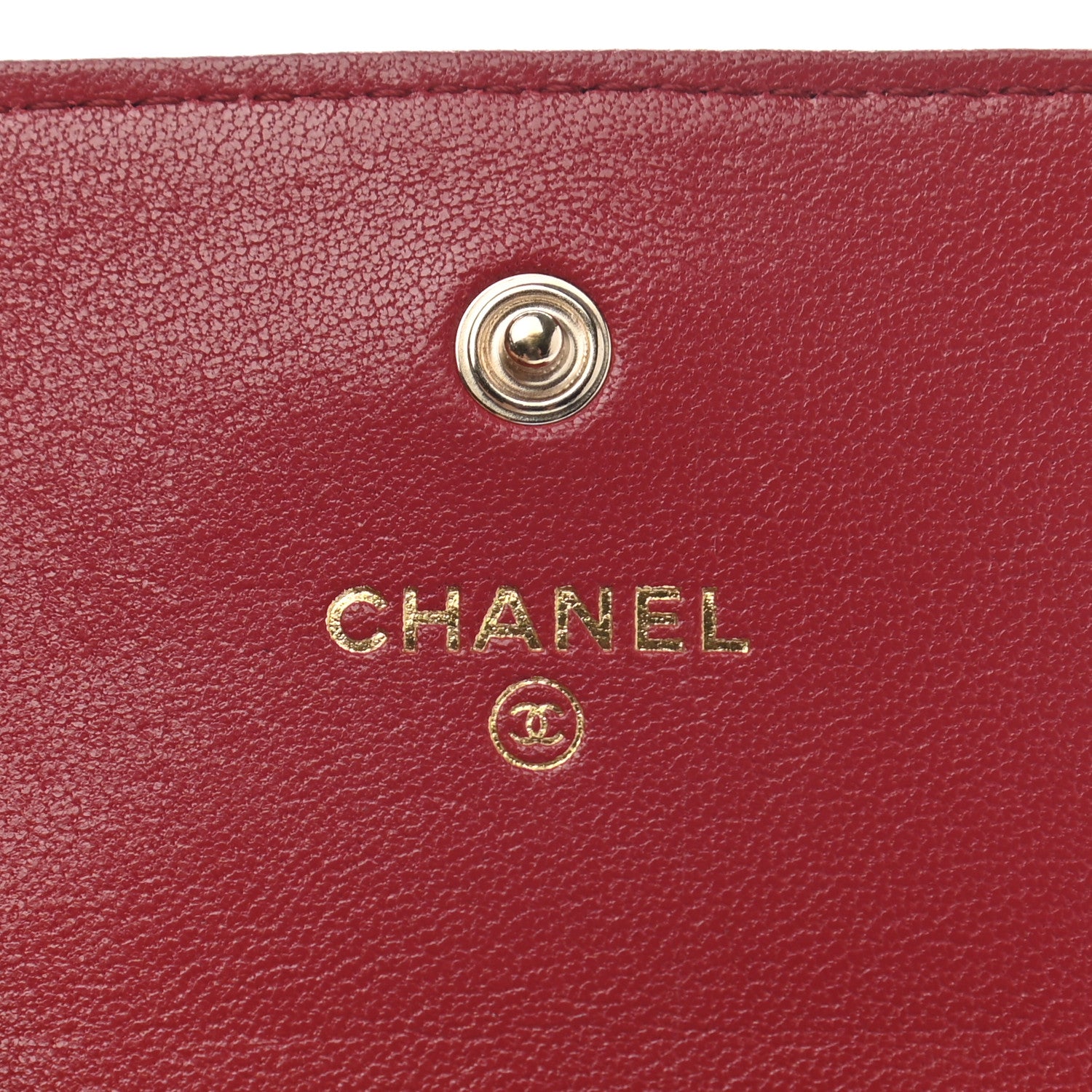 Chanel Caviar Chevron Quilted Mademoiselle Flap Card Holder Dark Pink 6 of 9