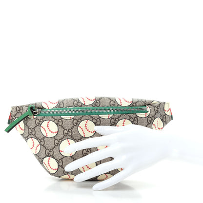 Gucci GG Supreme Monogram Baseballs Web Childrens Belt Bag 2 of 9