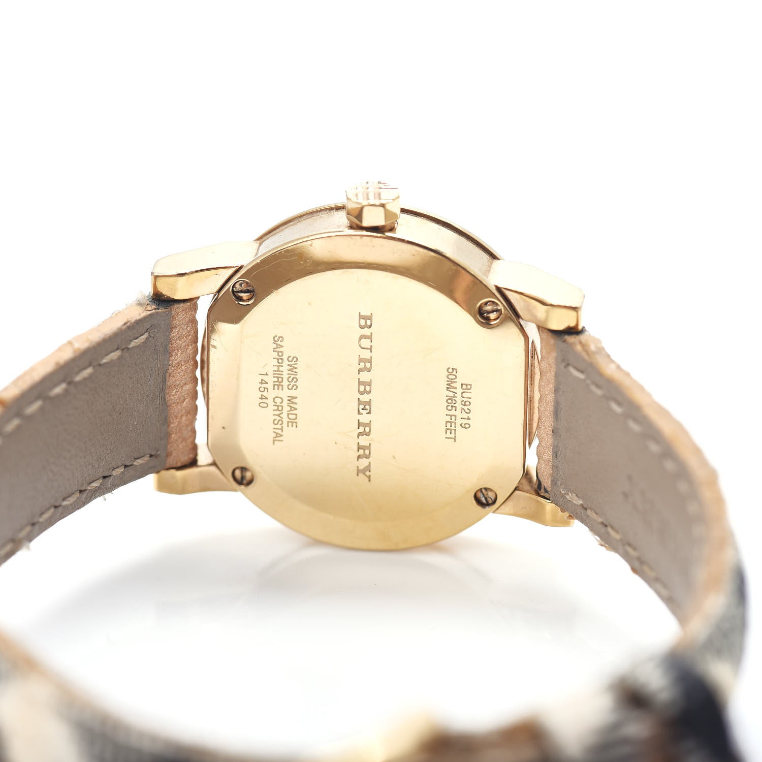 Burberry Stainless Steel Calfskin 26mm Quartz Watch Champagne BU9219 4 of 4