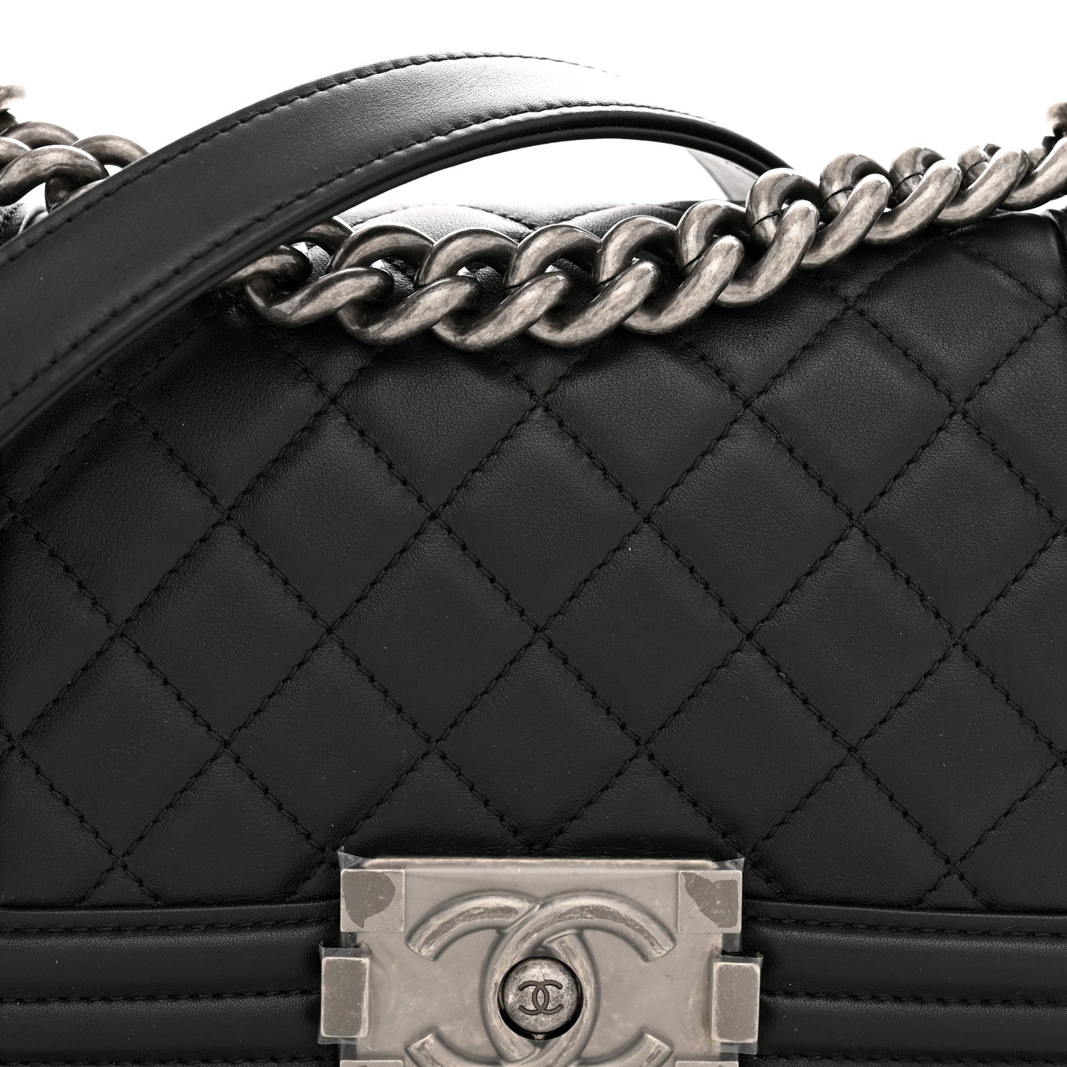 Chanel Lambskin Quilted Small Boy Flap Black 8 of 11