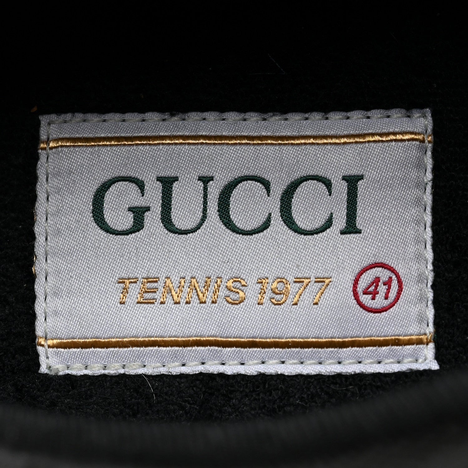 Gucci Econyl Nylon Web Monogram Off The Grid Womens 1977 Tennis Sneakers 41 Black 7 of 8