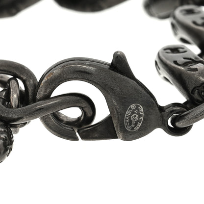 Chanel Metal Chain Link CC Bracelet Ruthenium 3 of 3