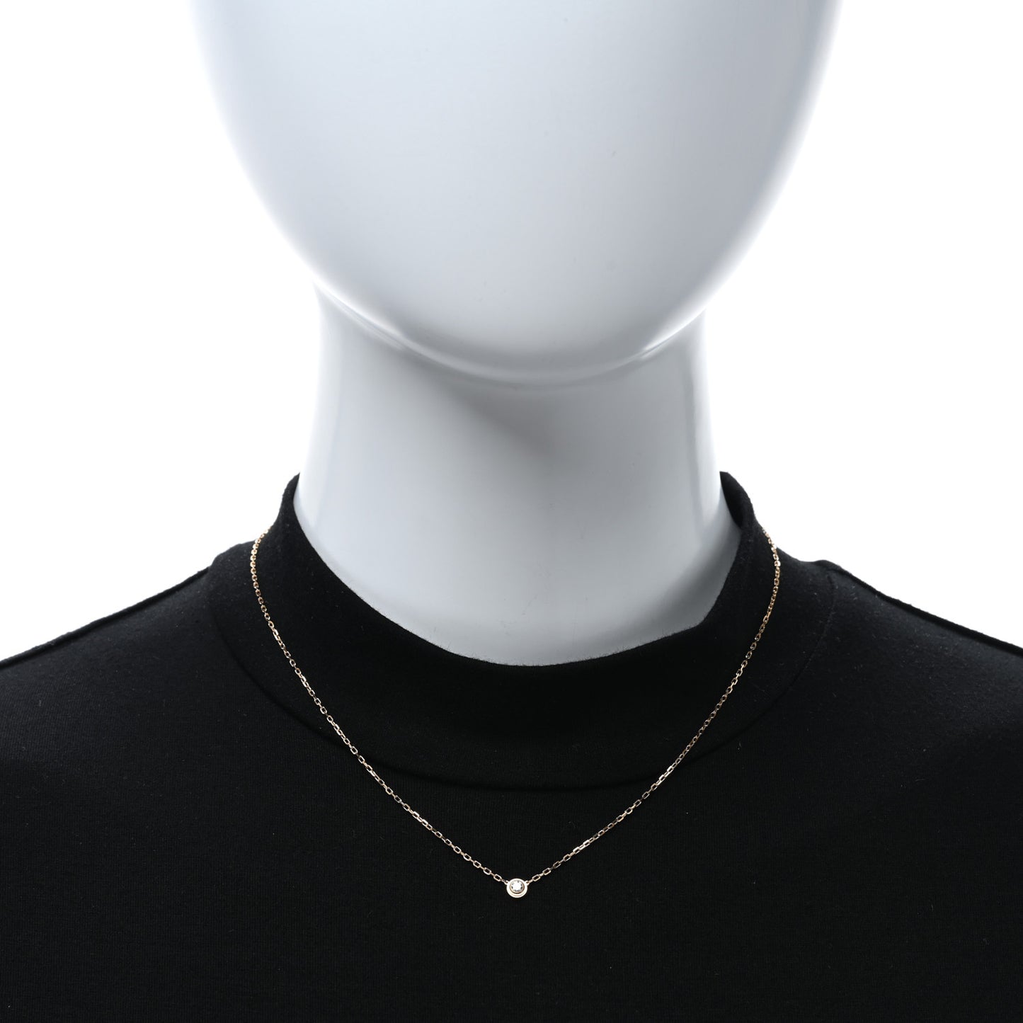 18K Pink Gold Diamond SM D'Amour Pendant Necklace