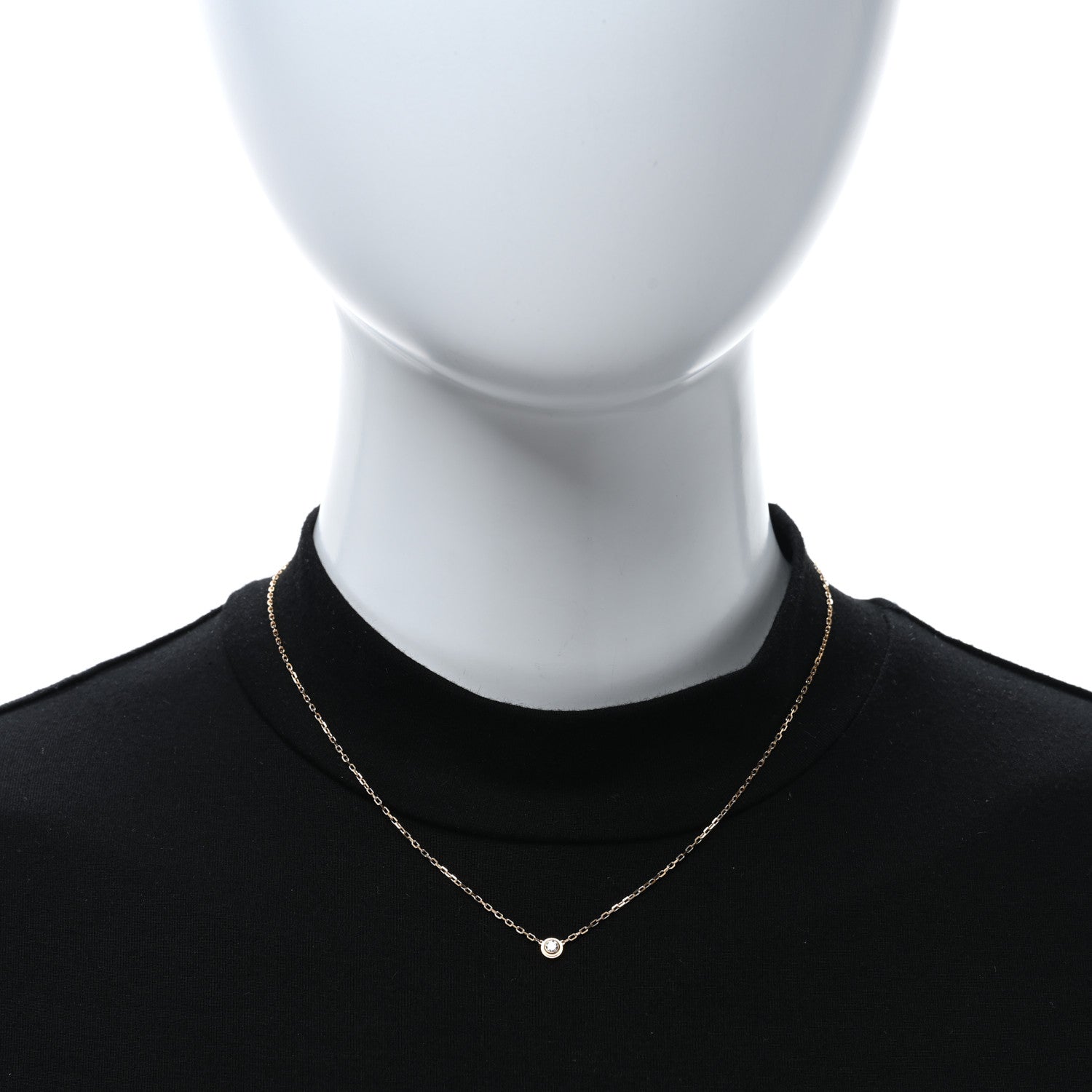 Cartier 18K Pink Gold Diamond SM D'Amour Pendant Necklace 2 of 5