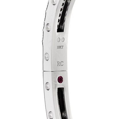 Roberto Coin 18K White Gold Diamond Pois Moi Single Row Pave Bracelet 3 of 3