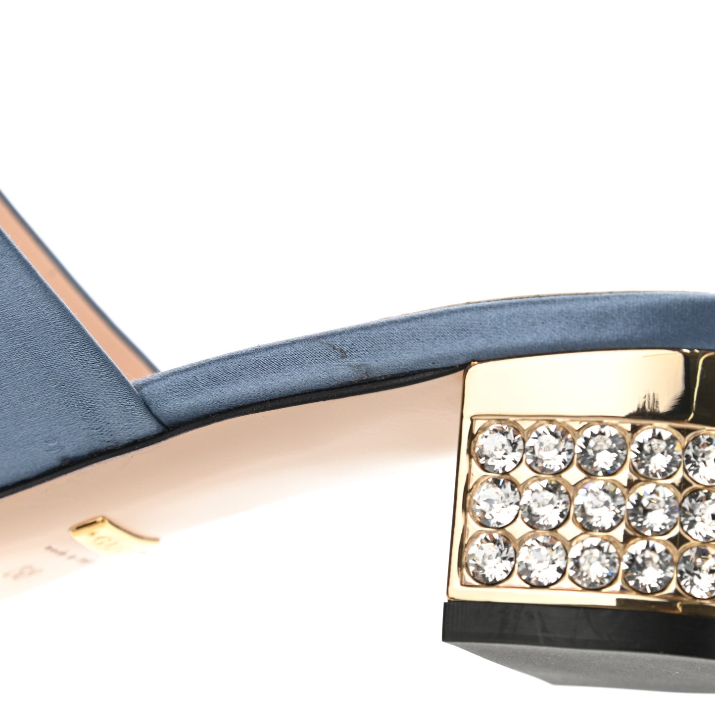 Silk Satin Crystal Embellished Bow Mules 38 Carta Zucchero