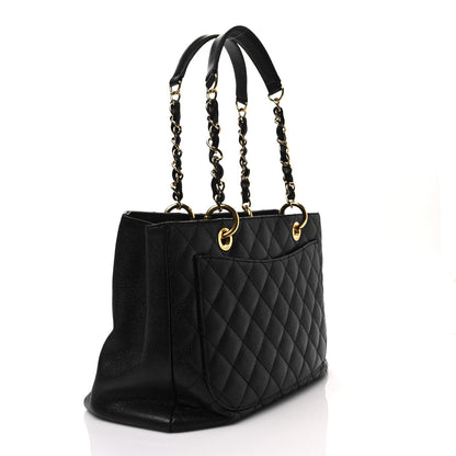 Chanel Caviar Quilted Grand Shopping Tote GST Black 3 of 7