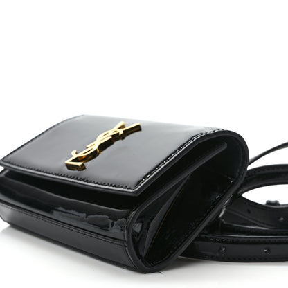 Saint Laurent Patent Monogram Kate Belt Bag Black 7 of 9