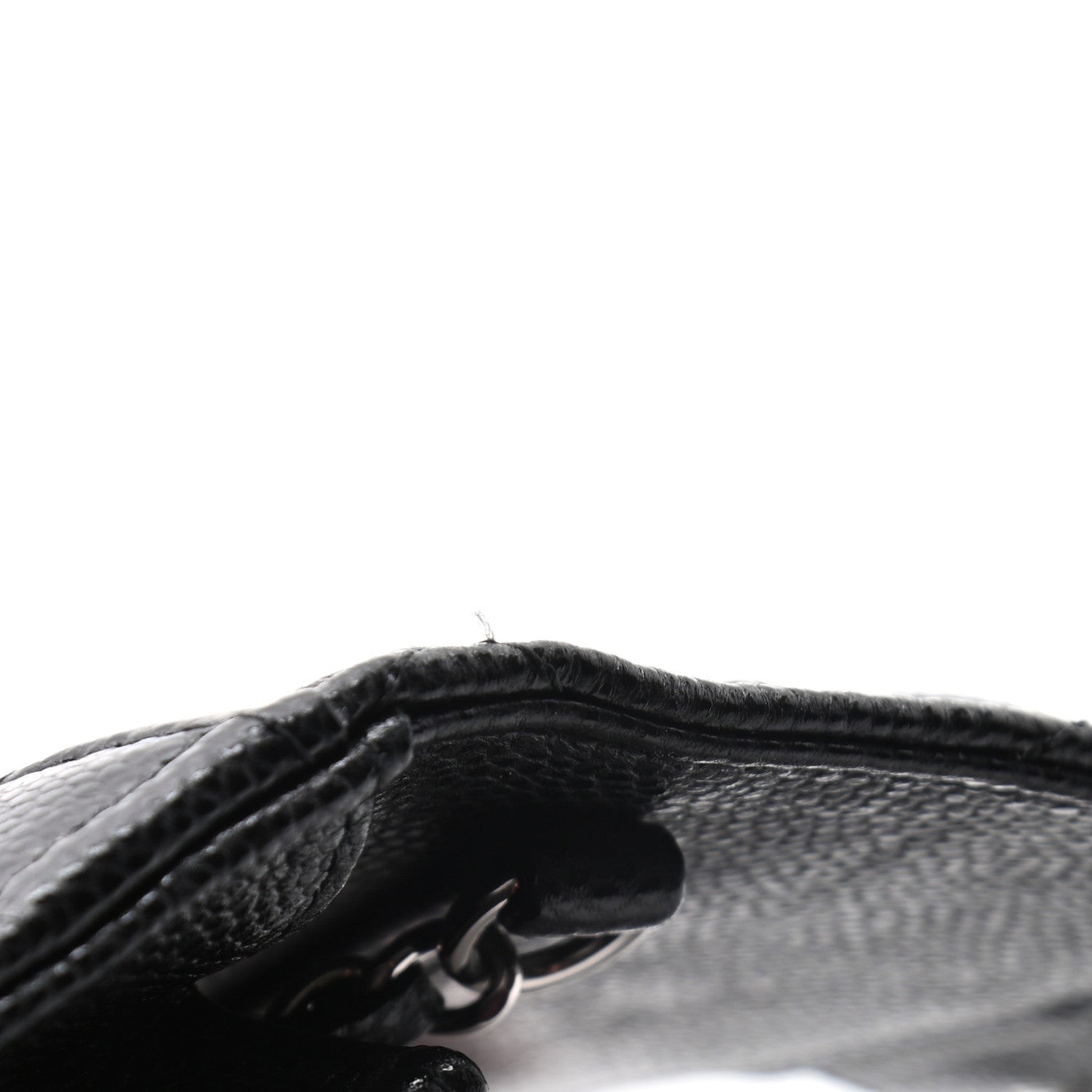 Chanel Caviar Quilted Flap Card Holder On Chain Black 9 of 9