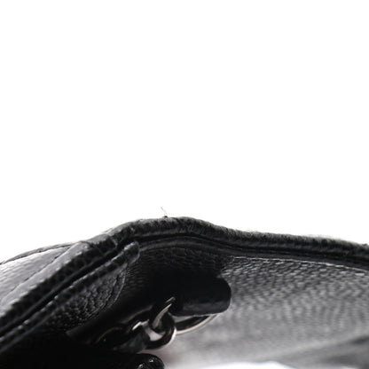 Chanel Caviar Quilted Flap Card Holder On Chain Black 9 of 9