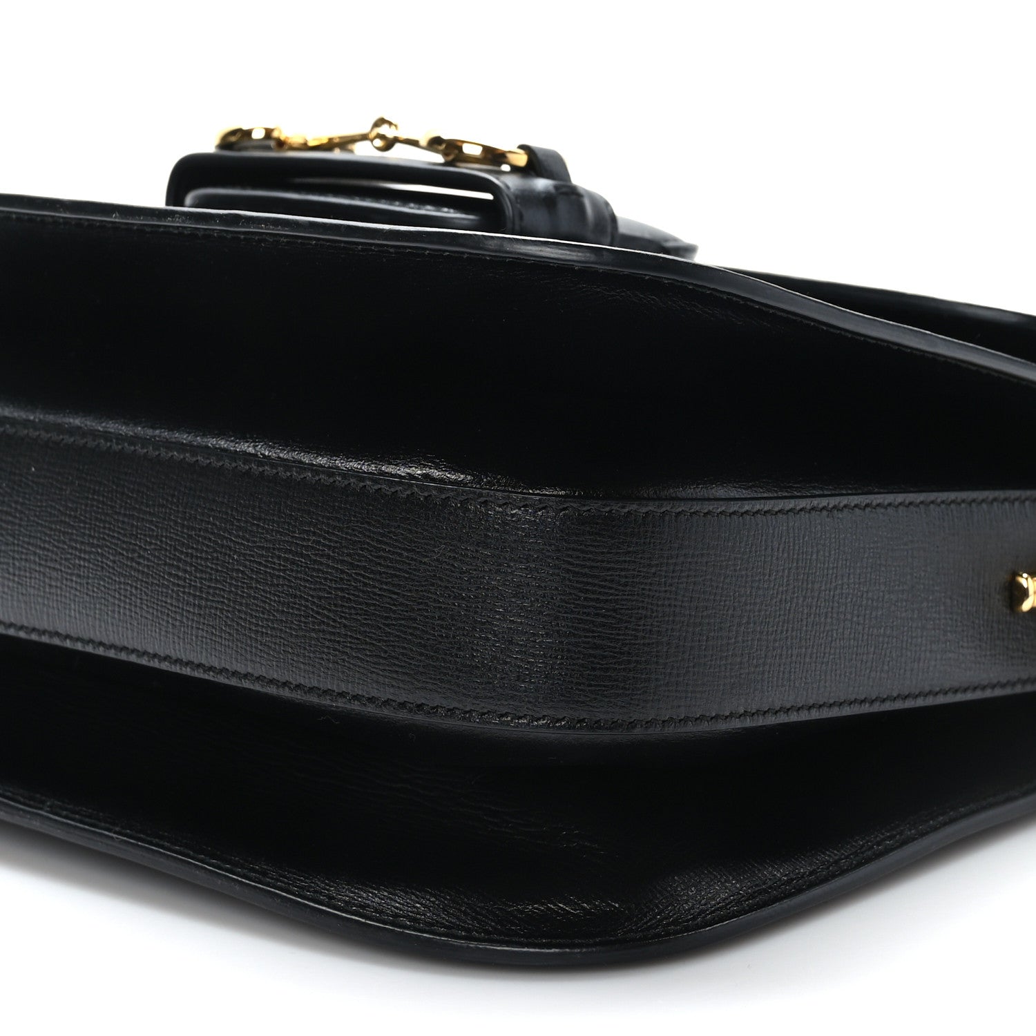 Gucci Azalea Calfskin Horsebit 1955 Shoulder Bag Black 8 of 8
