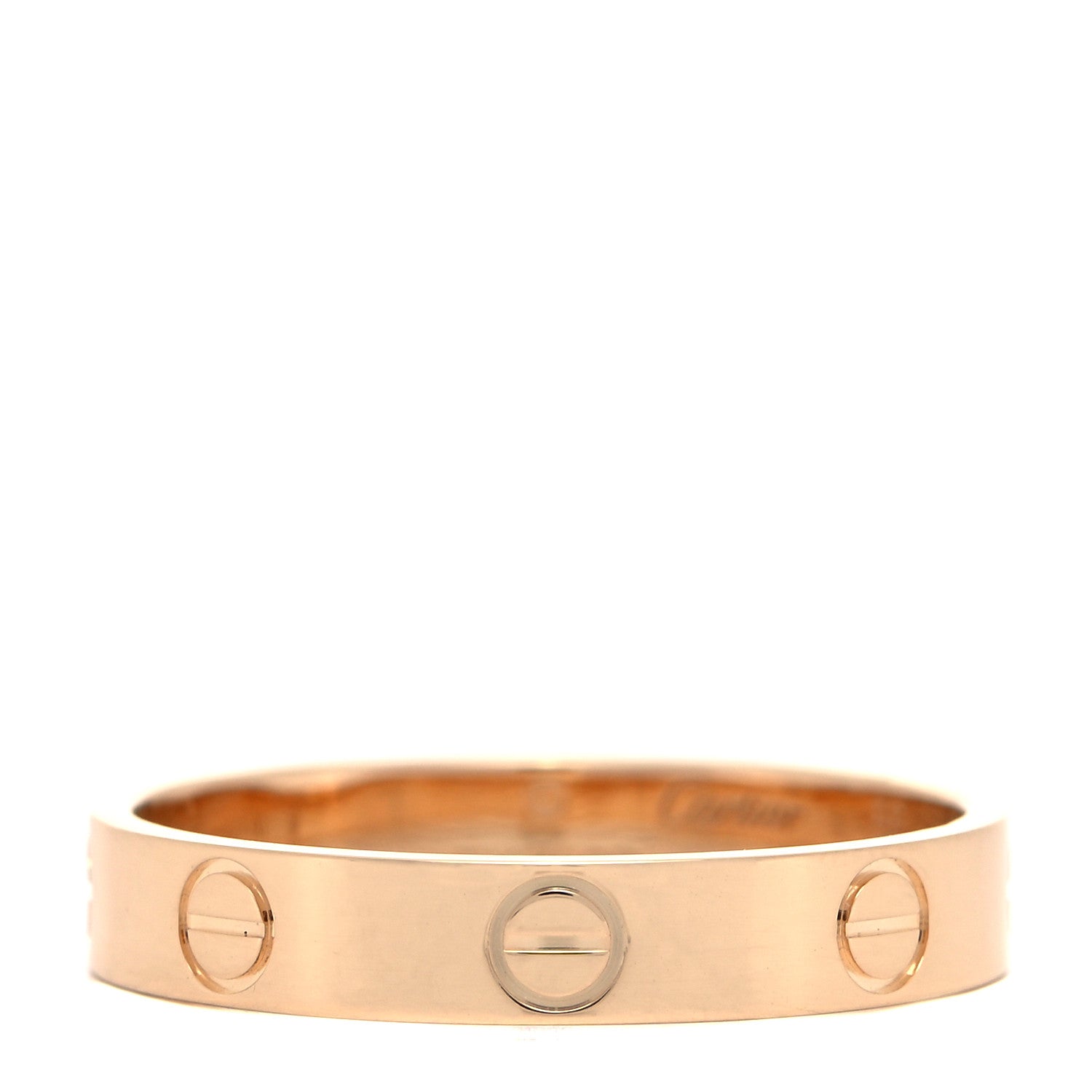 Cartier 18K Yellow Gold 3.5mm LOVE Wedding Band Ring 56 7.5 1 of 4