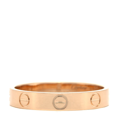 Cartier 18K Yellow Gold 3.5mm LOVE Wedding Band Ring 56 7.5 1 of 4