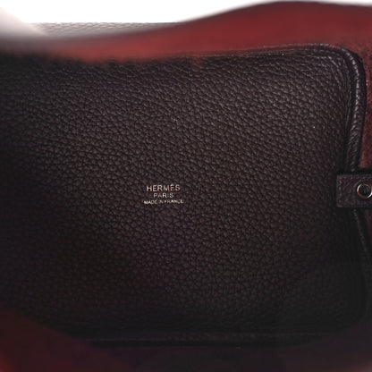Hermes Taurillon Clemence Swift Eclat Picotin Lock 18 PM Rouge Sellier Anemone 5 of 10