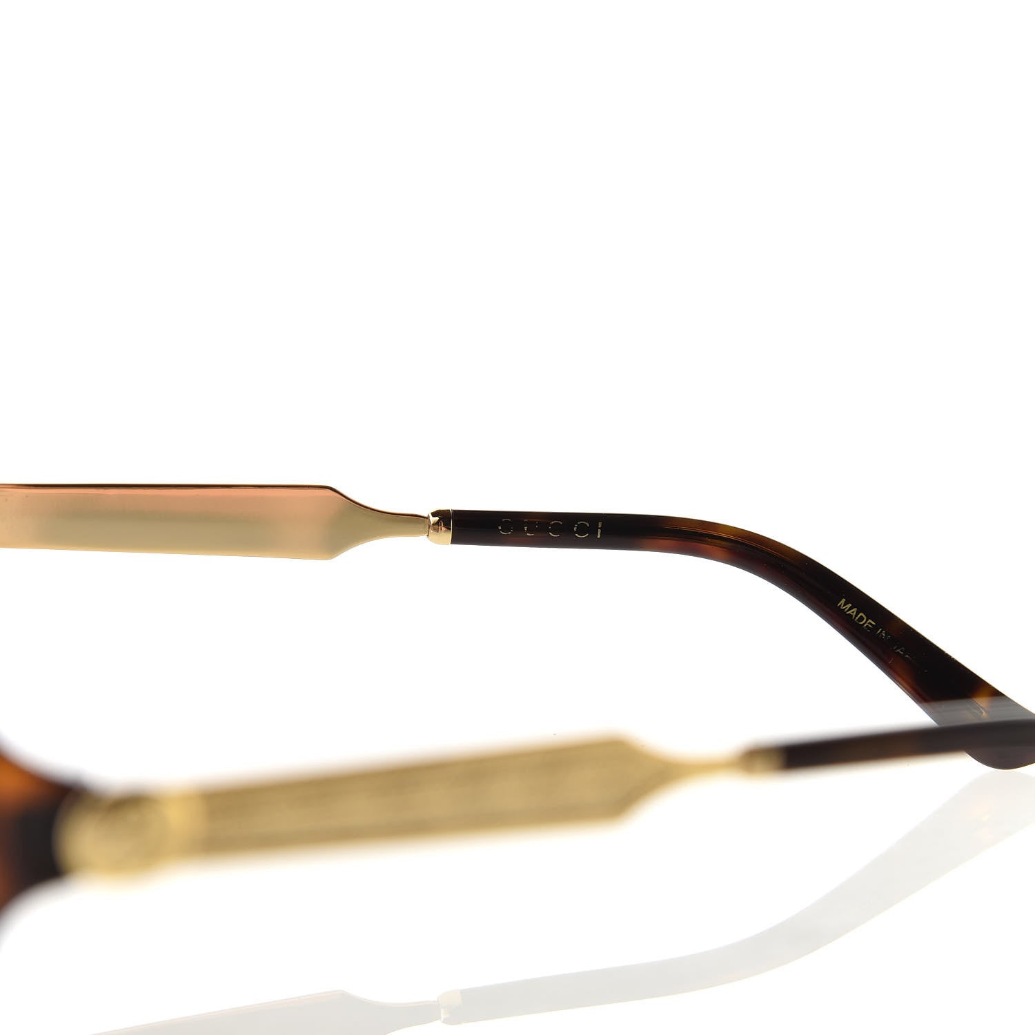 Gucci Acetate Oversized Butterfly Sunglasses GG 0076S Havana 6 of 9