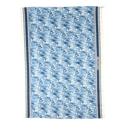 Christian Dior Cotton Athens Print Sarong Blue Ecru 1 of 3