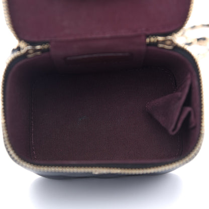 Chanel Caviar Quilted Mini Vanity Case With Chain Black 5 of 9