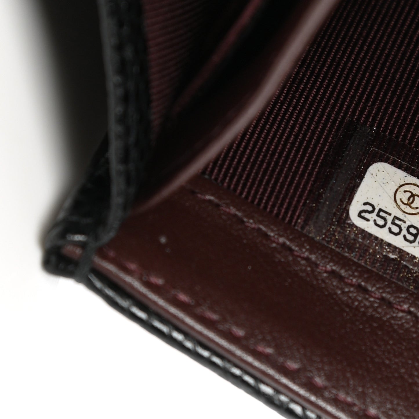 Caviar Quilted Large Gusset Flap Wallet Black