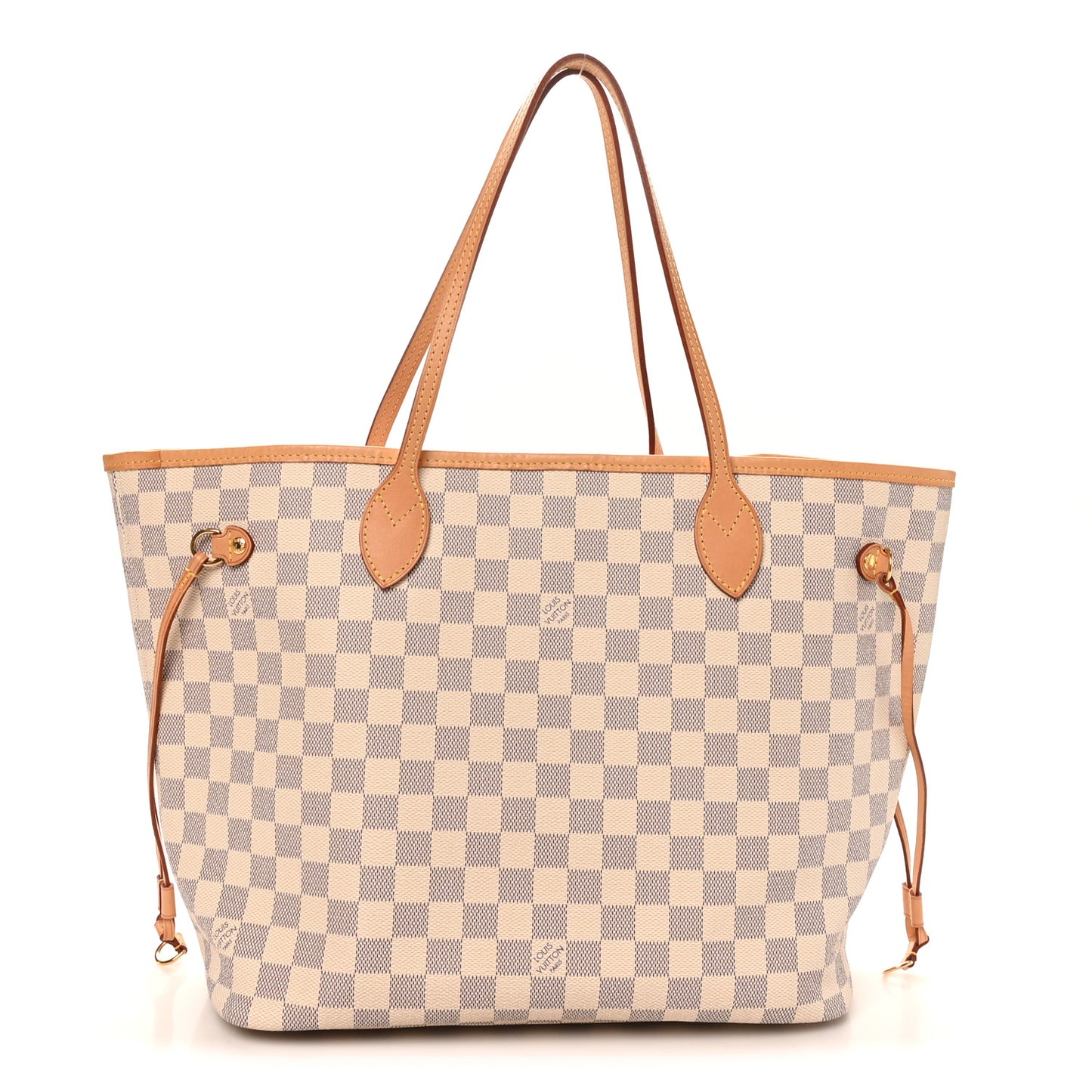 Damier Azur Neo Neverfull MM Rose Ballerine