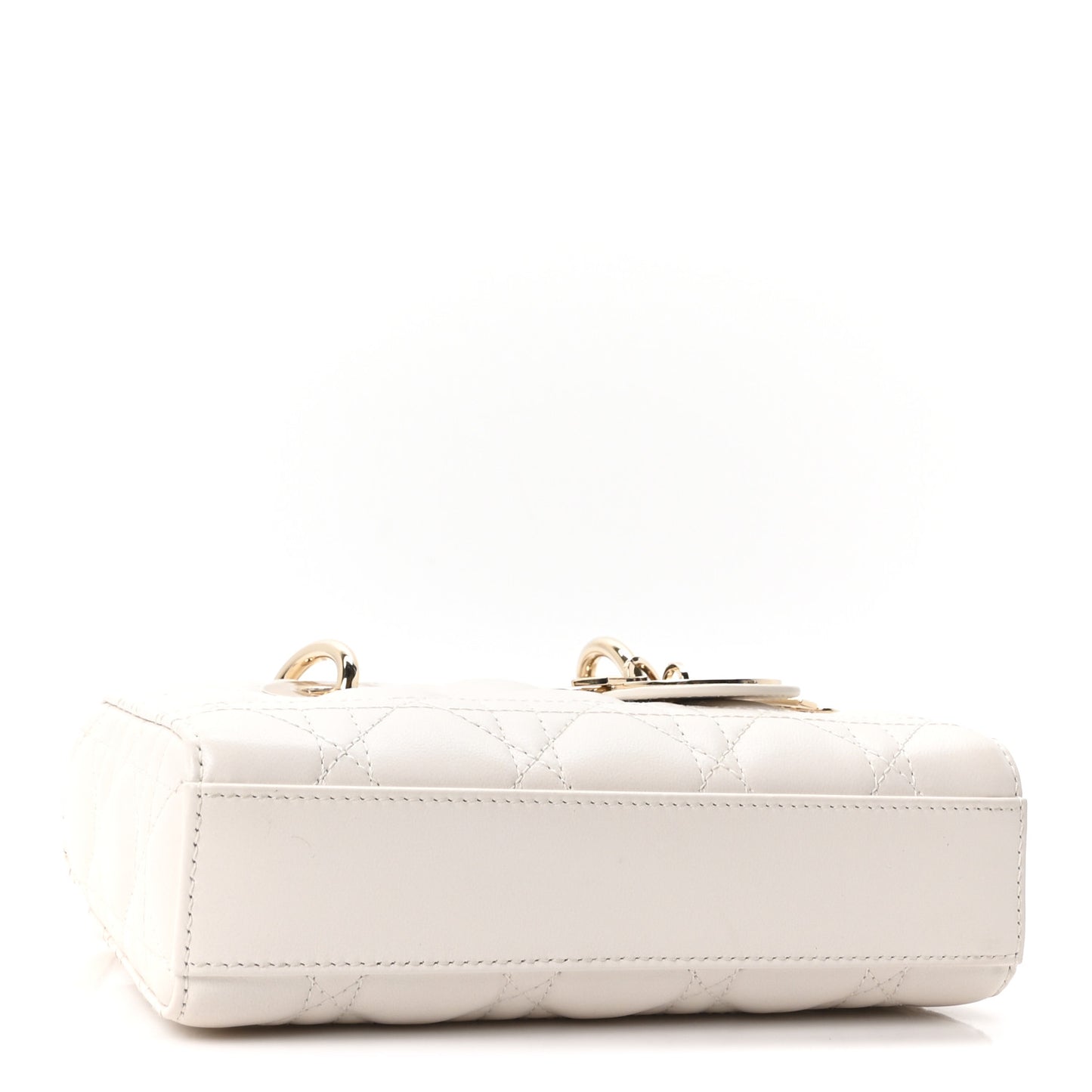 Lambskin Cannage Dioramour Micro Lady D-Joy Latte