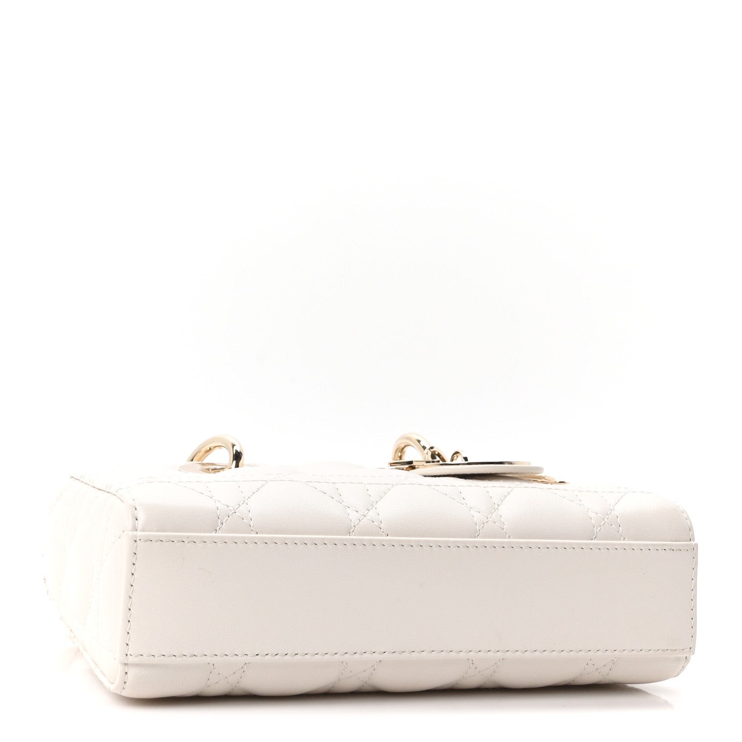 Christian Dior Lambskin Cannage Dioramour Micro Lady D-Joy Latte 4 of 11