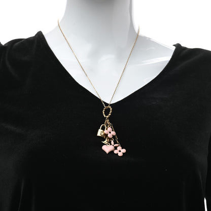 Louis Vuitton Sweet Monogram Pendant Necklace Pink 2 of 5