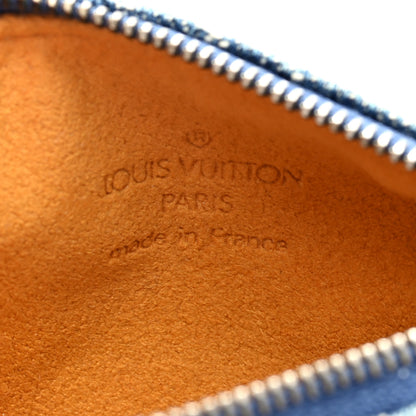 Louis Vuitton Monogram Denim Pochette Speedy PM Key Holder Blue 6 of 7