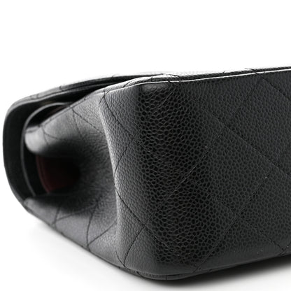 Chanel Caviar Quilted Jumbo Double Flap Black 10 of 12