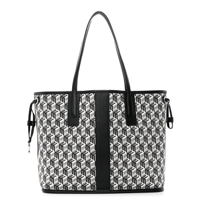 MCM Visetos Medium Liz Reversible Shopper Tote Black 4 of 16