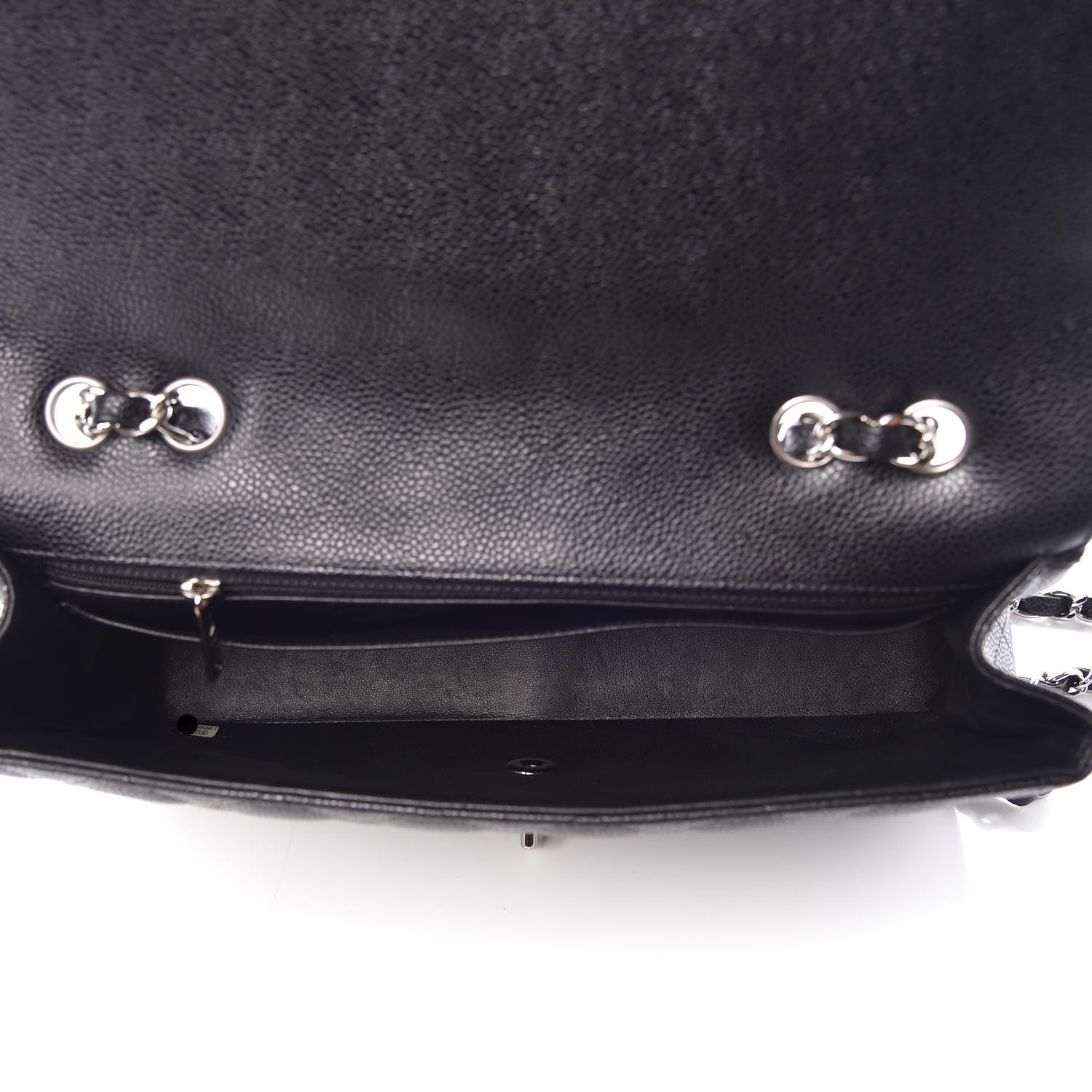 Chanel Caviar Quilted Jumbo Single Flap Black 6 of 9
