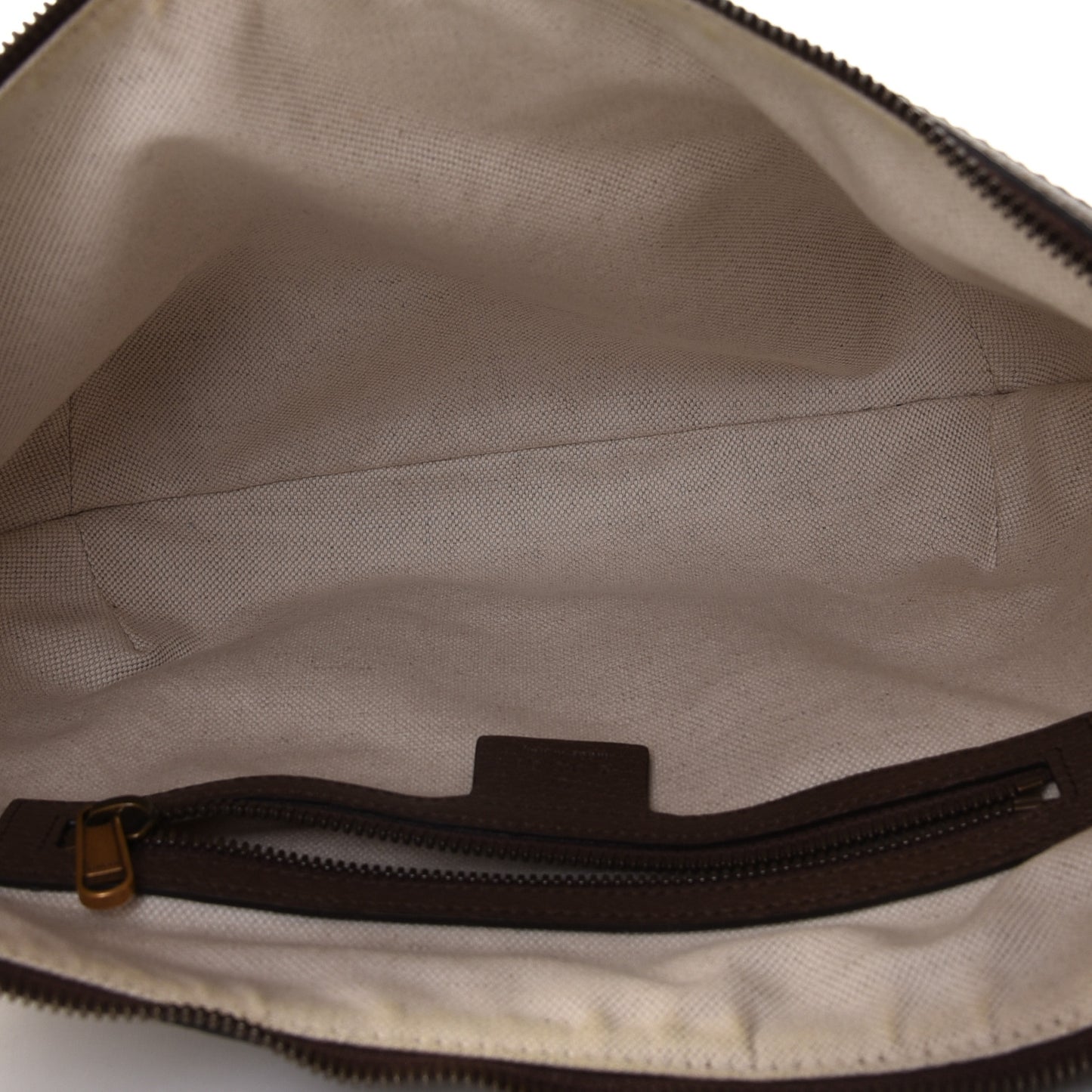 GG Supreme Monogram Web Small Ophidia Half Moon Hobo Brown