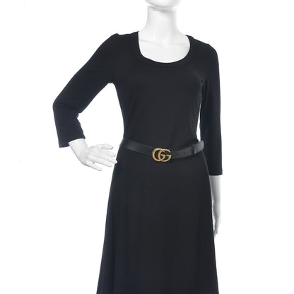 Gucci Moon Calfskin Double G 30mm Belt 105 42 Black 2 of 6