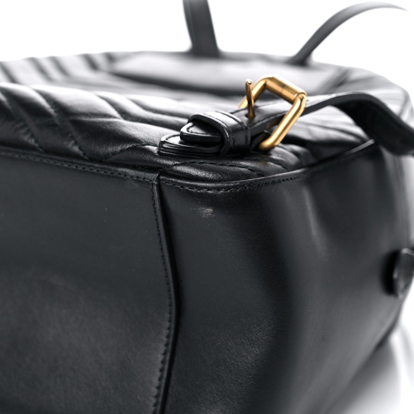 Calfskin Matelasse GG Marmont Dome Backpack Black