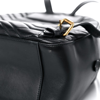 Gucci Calfskin Matelasse GG Marmont Dome Backpack Black 12 of 24