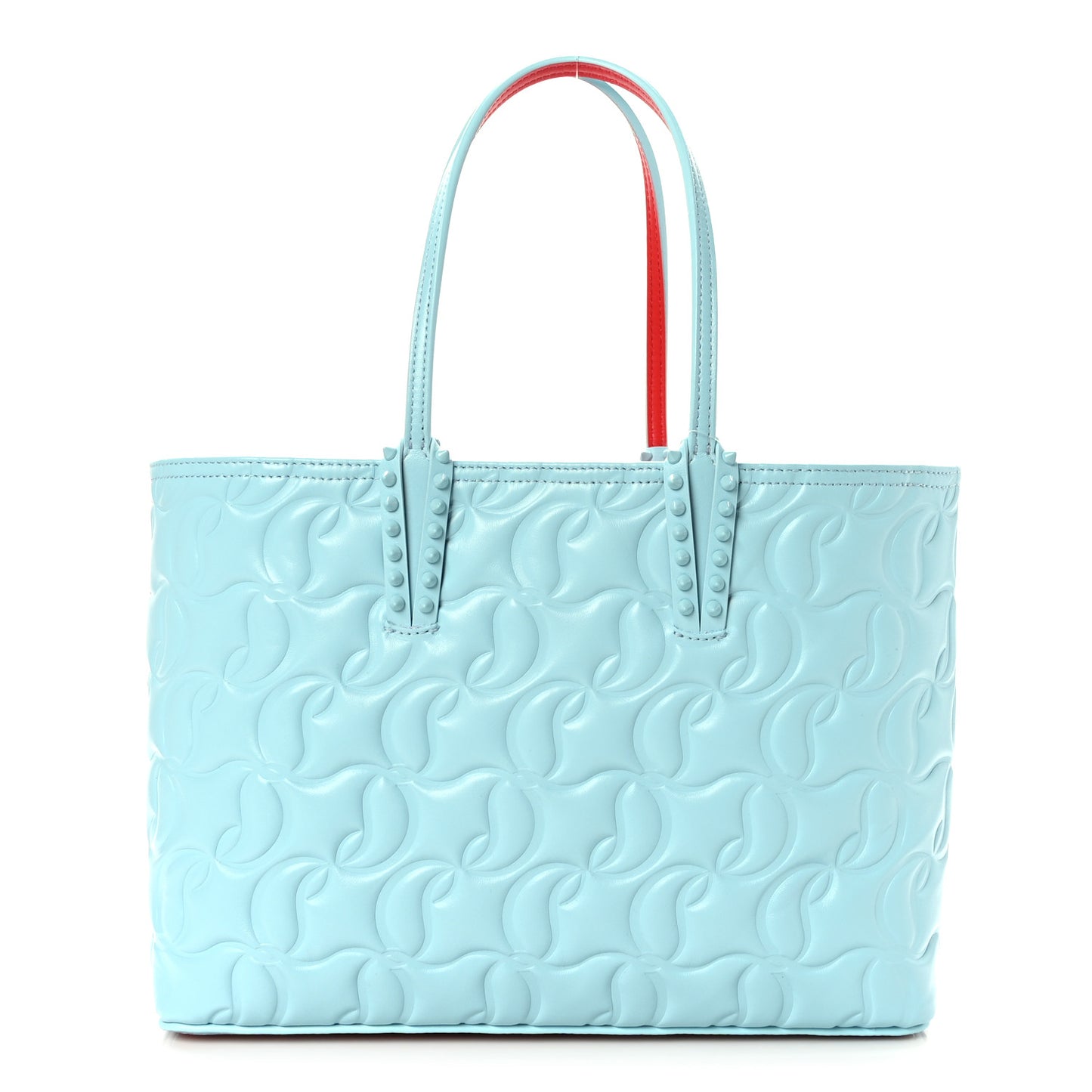 Nappa Embossed Small East West Cabata Tote Mineral
