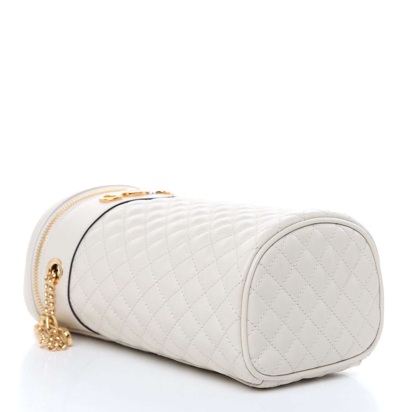Calfskin Trapuntata Zumi Belt Bag Off White