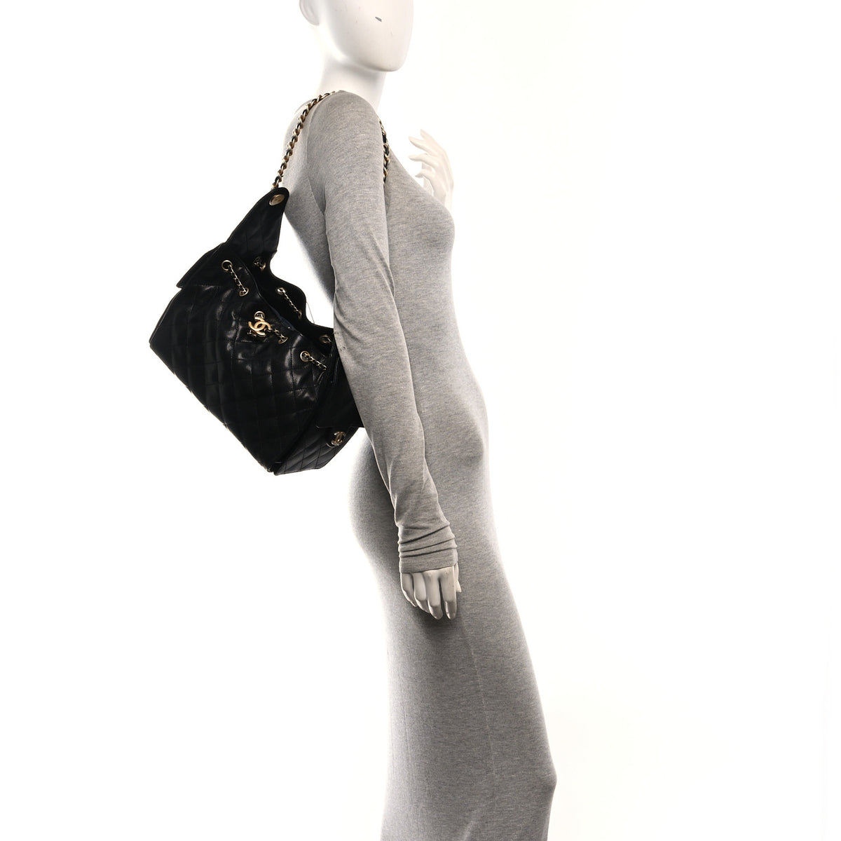 Chanel Caviar Quilted Small Chanel 25 Handbag Black 2 of 10