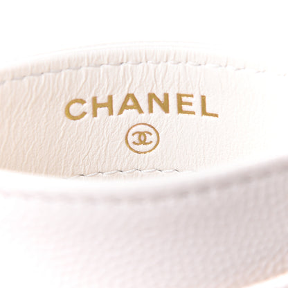 Chanel Caviar Quilted Card Holder White 6 of 9