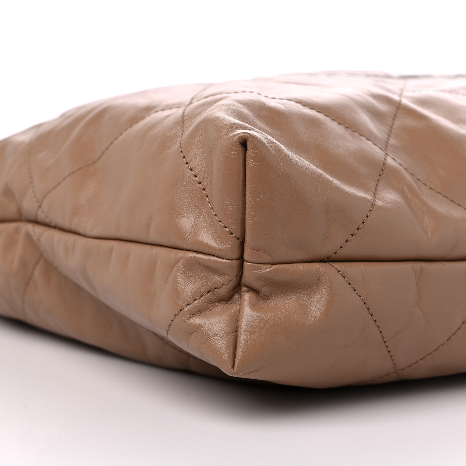 Chanel Shiny Calfskin Quilted Chanel 22 Dark Beige 9 of 10