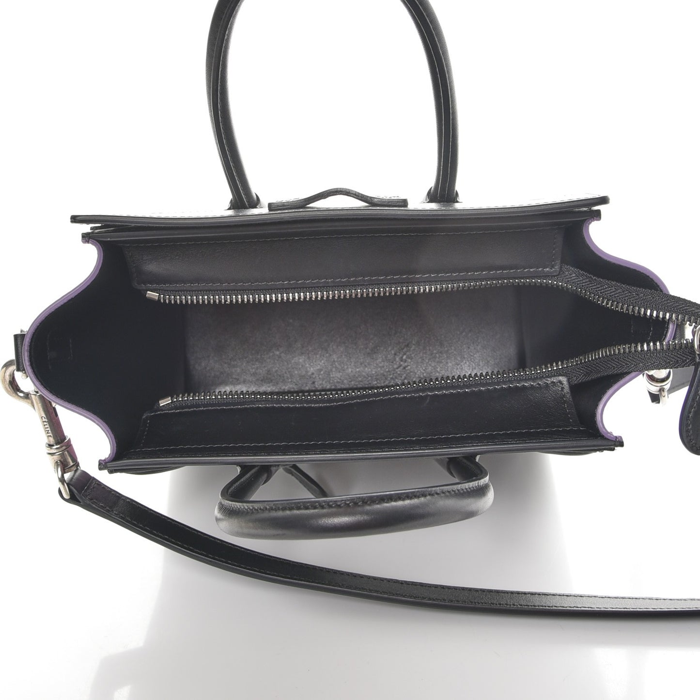Baby Grained Calfskin Nano Tri-Color Luggage Anthracite