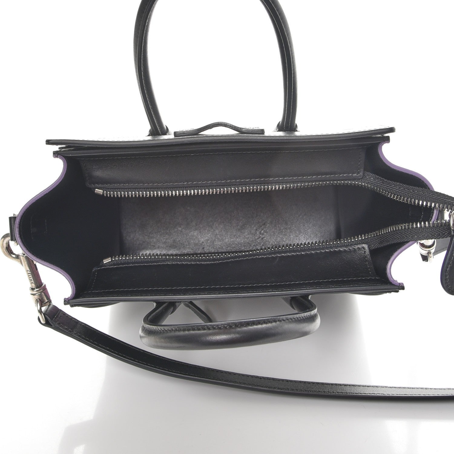 Celine Baby Grained Calfskin Nano Tri-Color Luggage Anthracite 5 of 8